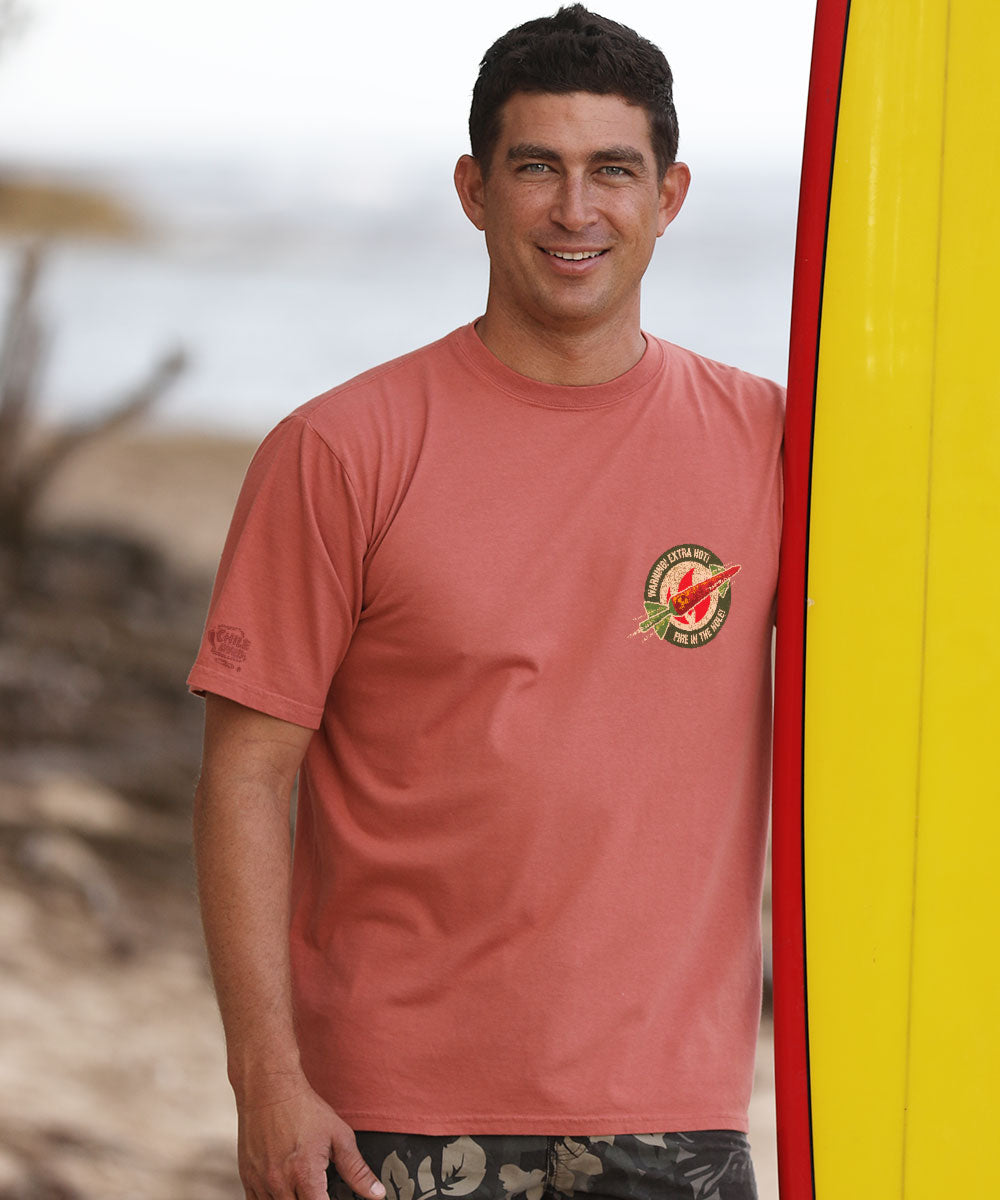 Fire In The Hole - Chile Dyed Short Sleeve Crewneck T-Shirt