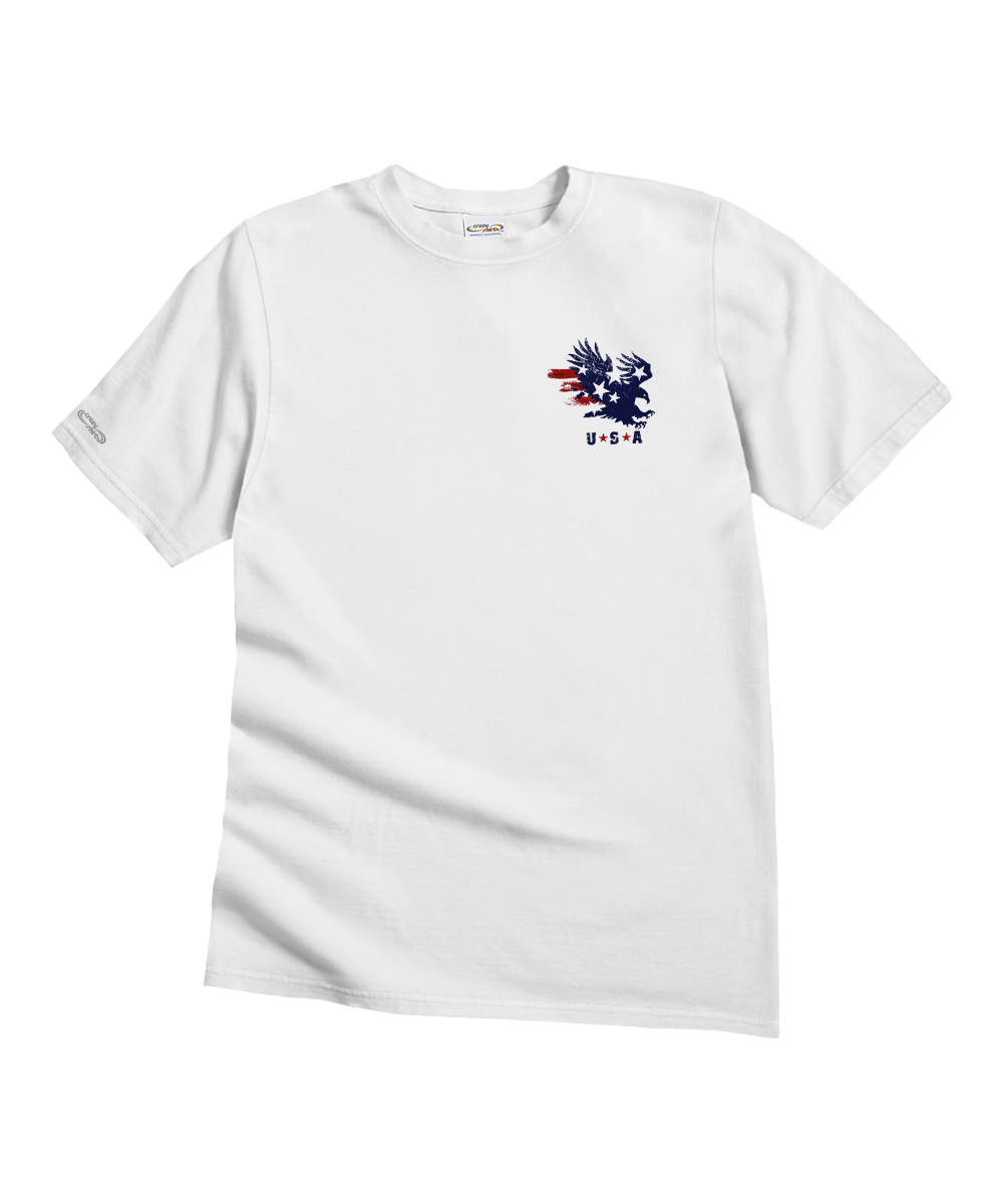 American Pride - White Short Sleeve Crewneck T-Shirt