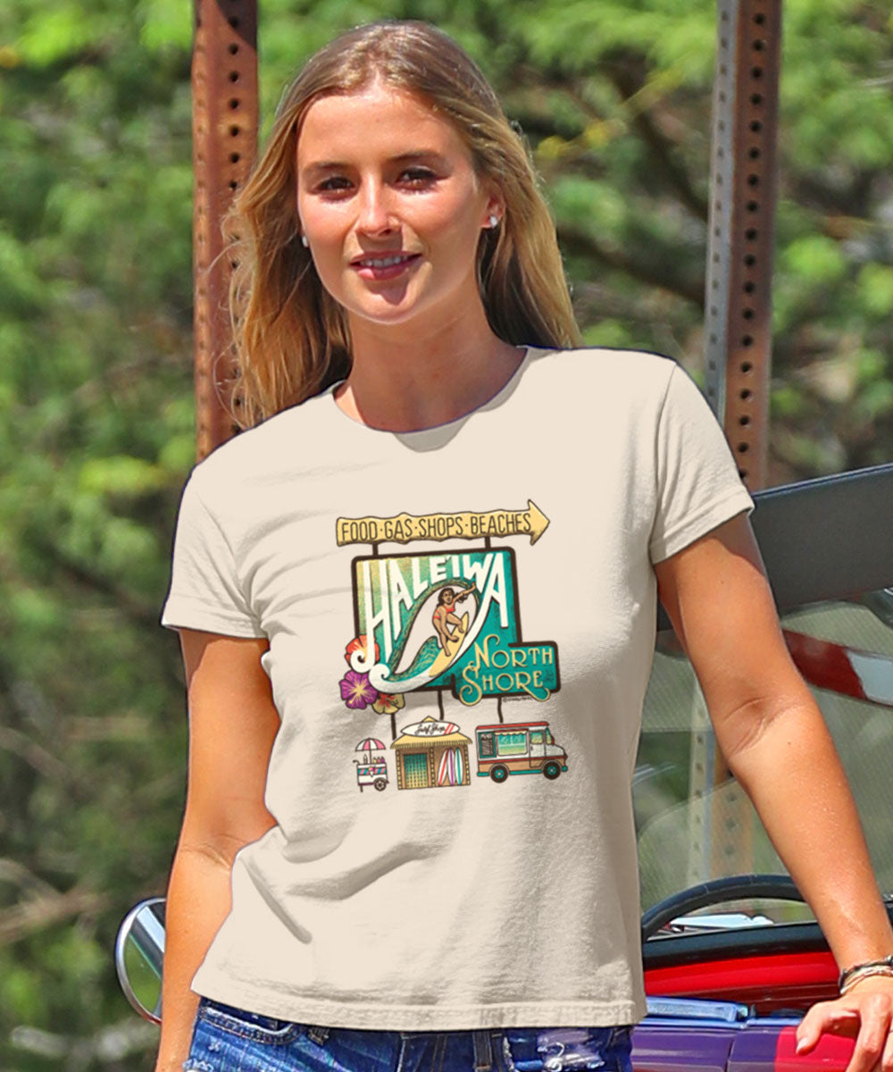 Haleiwa Activities - Coconut Dyed Short Sleeve Crewneck T-Shirt