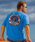 Grateful Dead Hawaiian Bertha - Blue Hawaii Dyed Short Sleeve Crewneck T-Shirt