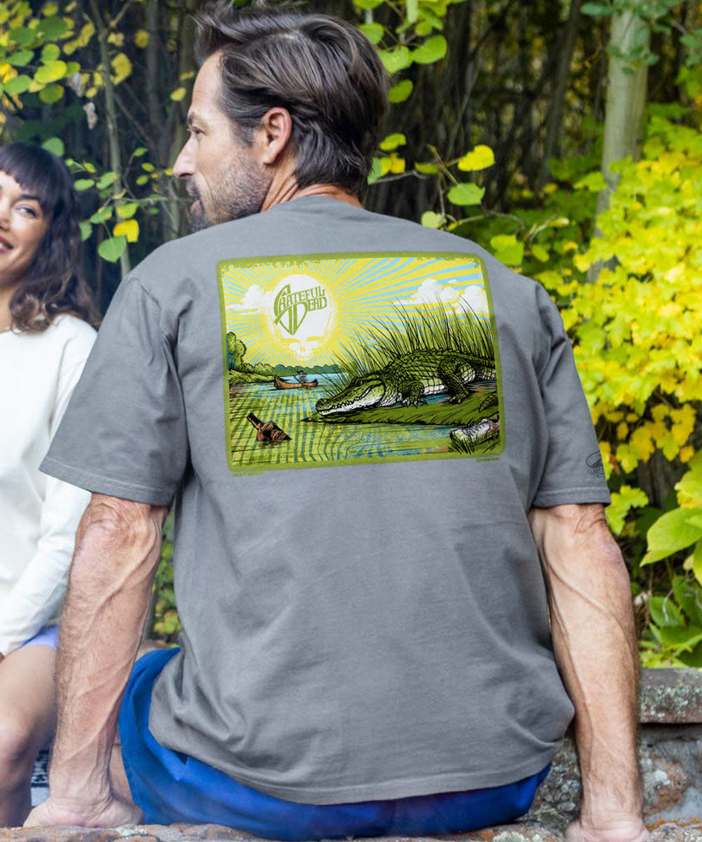 Grateful Dead Alligator - Crater Dyed® Short Sleeve Crewneck T-Shirt