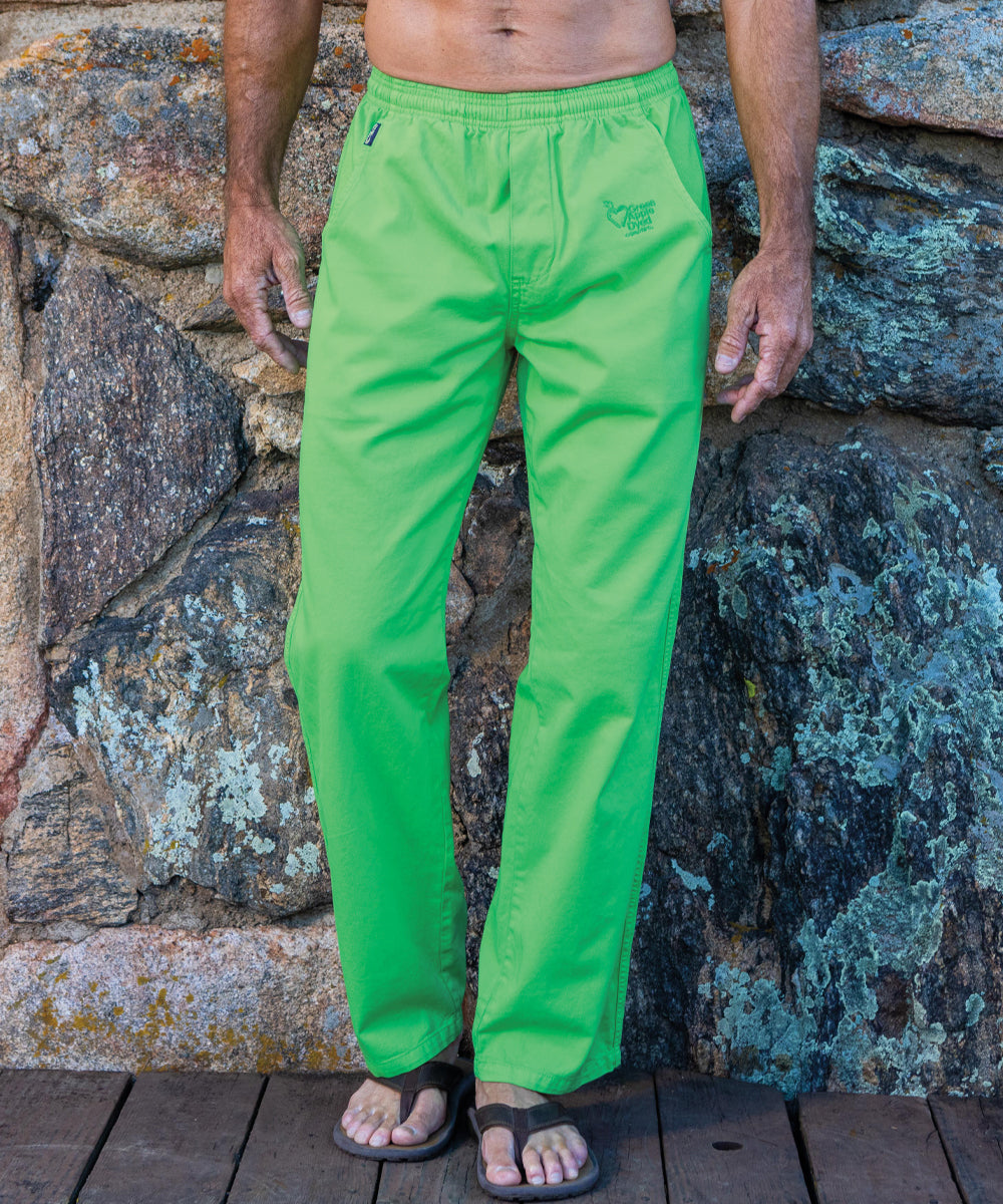 Green Apple Dyed Twill Pants