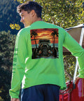Island Hot Rod - Green Apple Dyed Long Sleeve Crewneck T-Shirt
