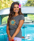 Henna Mandala - Graphite Short Sleeve Pima T-Shirt