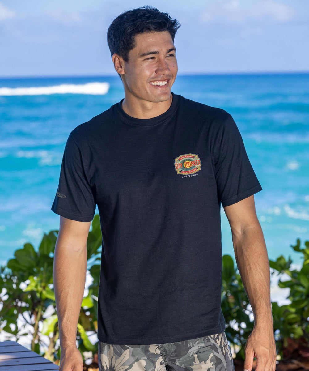 Day Drinker - Black Short Sleeve Crewneck T-Shirt