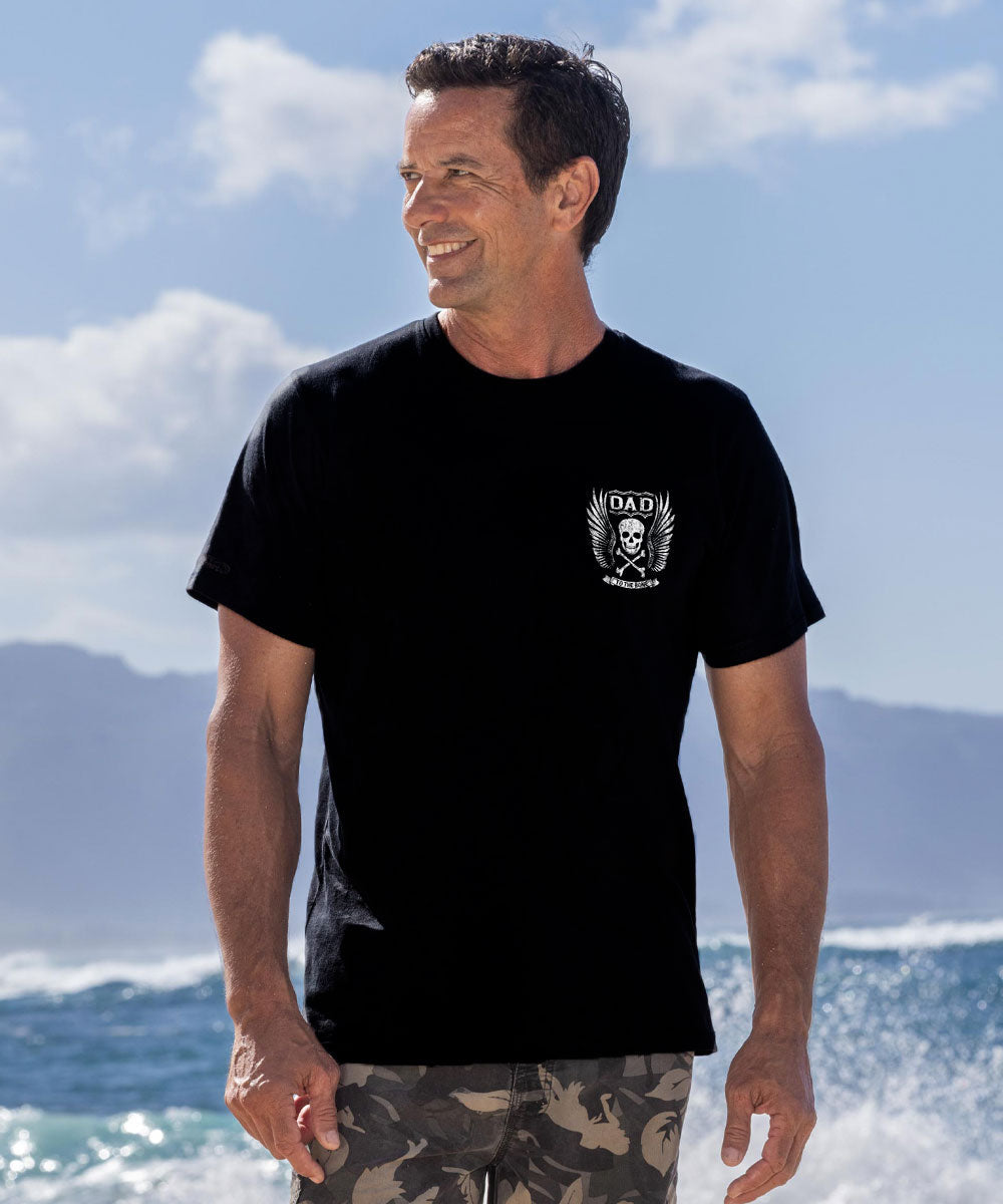 Dad To The Bone - Jet Black Short Sleeve Pima T-Shirt
