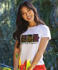 Na Pua Hawaii - White Short Sleeve Scoop Neck T-Shirt