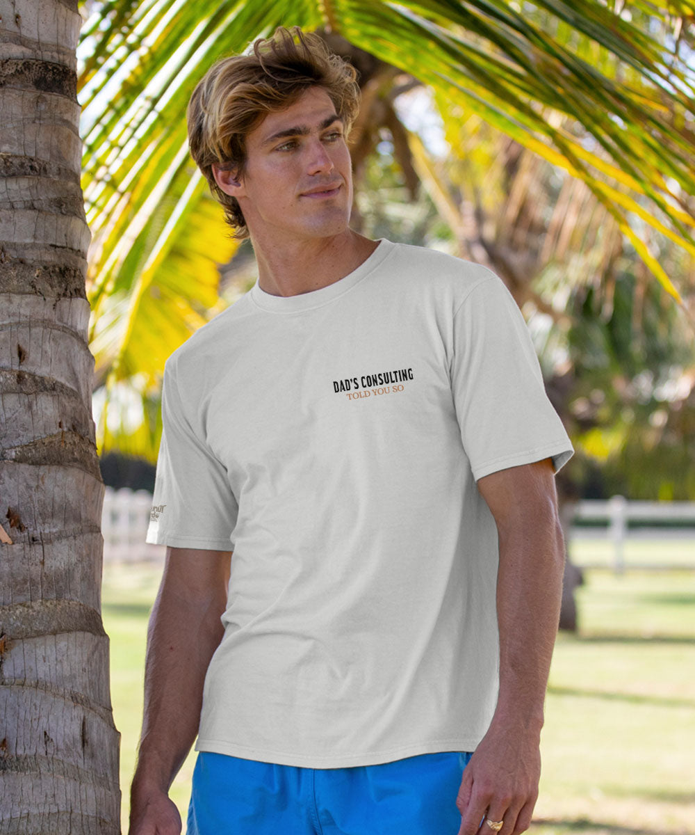 Dad Consulting - Coconut Dyed Short Sleeve Crewneck T-Shirt