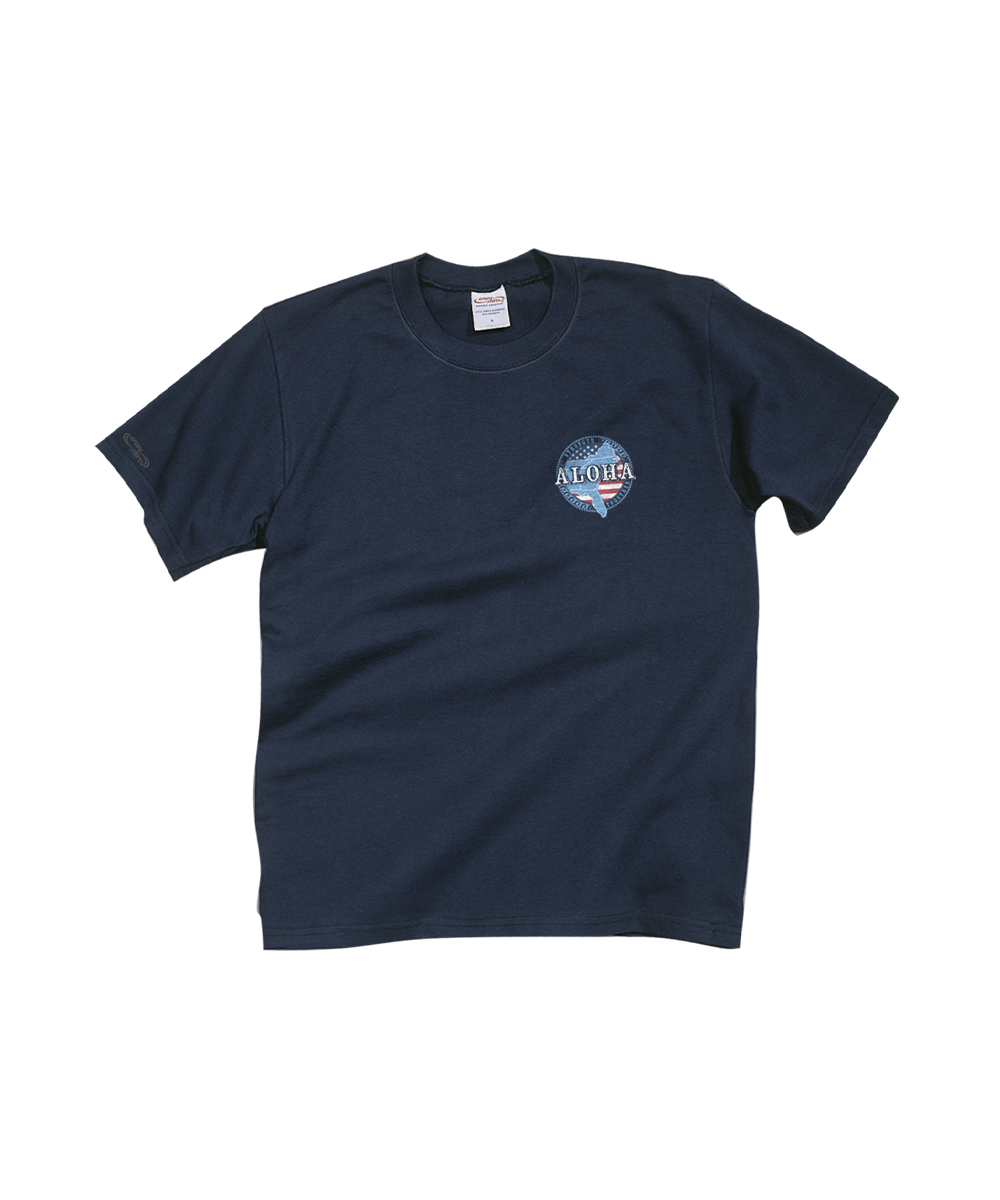 Aloha Stronger Together - Navy Short Sleeve Crewneck T-Shirt