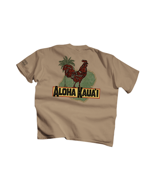 Aloha For Kauai - Kona Coffee Dyed Short Sleeve Crewneck T-Shirt