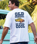 Old School - White Short Sleeve Crewneck T-Shirt