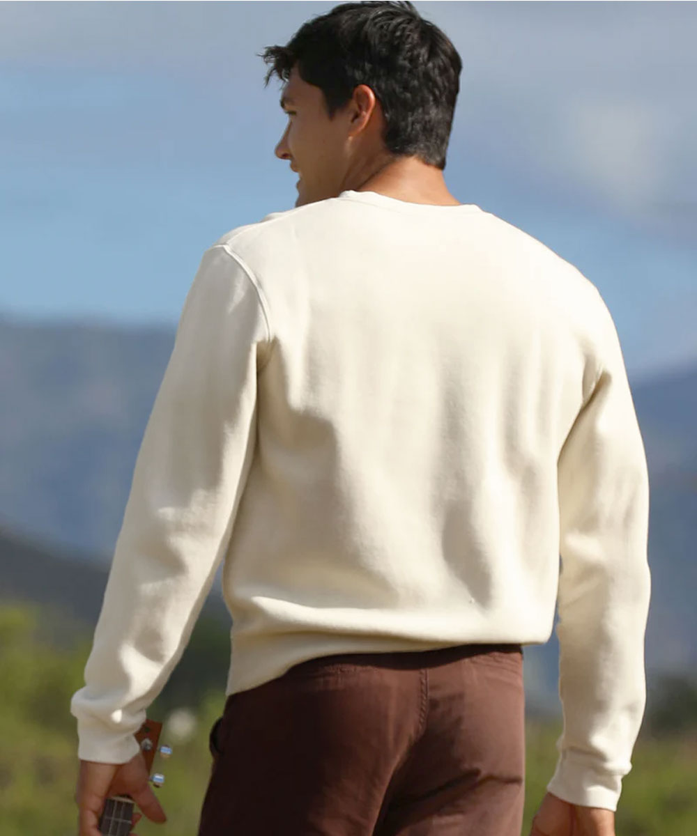 Hawaiian Islands - Coconut Dyed Long Sleeve Sweatshirt
