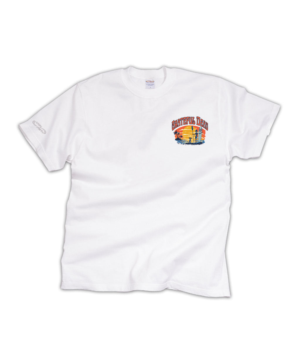 Grateful Dead Along For The Trip - White Short Sleeve Crewneck T-Shirt