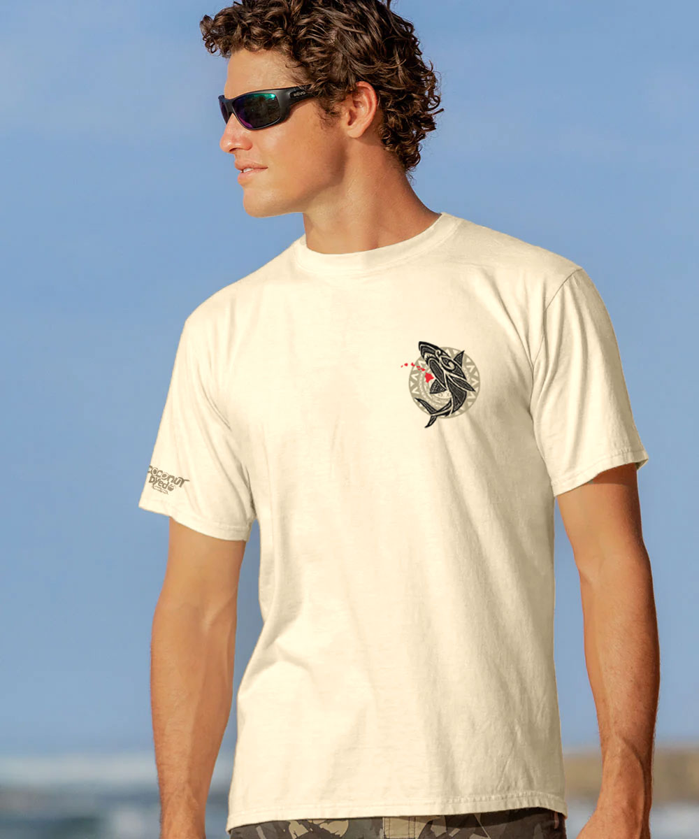 Mano Island Spirit - Coconut Dyed Short Sleeve Crewneck T-Shirt