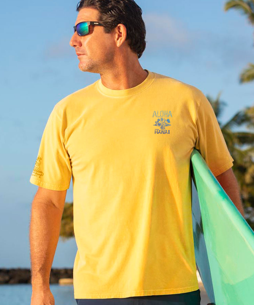 Hula Dancer - Pineapple Dyed Short Sleeve Crewneck T-Shirt