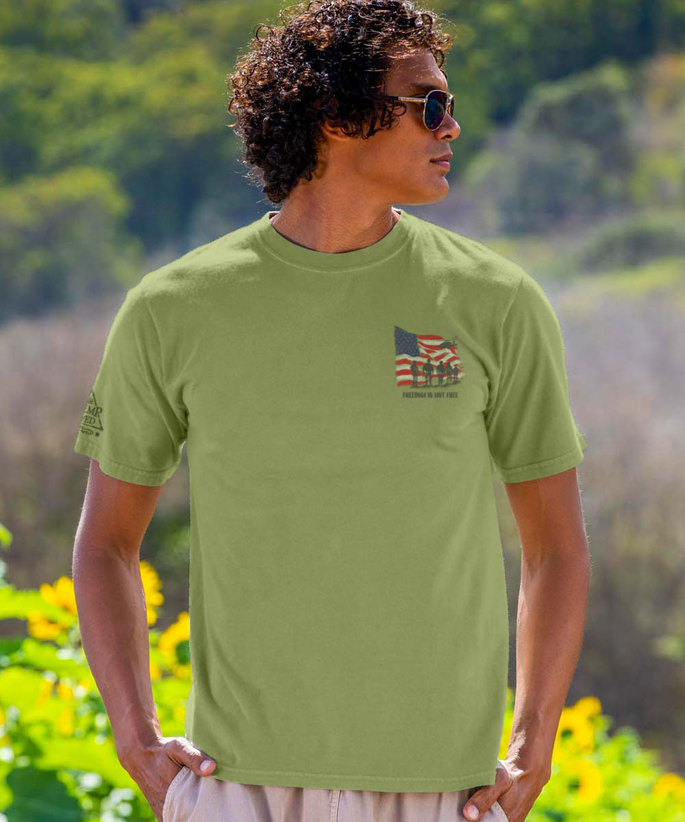 Freedom Is Not Free - Hemp Dyed Short Sleeve Crewneck T-Shirt