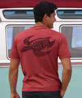 Ocean Tribe - Paradise Red Dyed Short Sleeve Crewneck T-Shirt