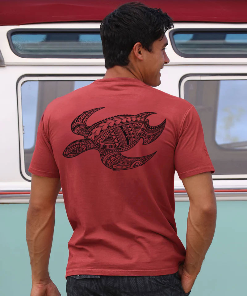 Ocean Tribe - Paradise Red Dyed Short Sleeve Crewneck T-Shirt