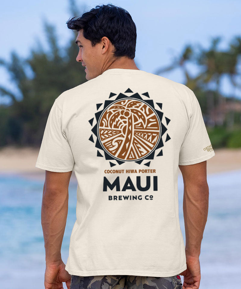 Maui Brewing Co Coconut Hiwa - Coconut Dyed Short Sleeve Crewneck T-Shirt