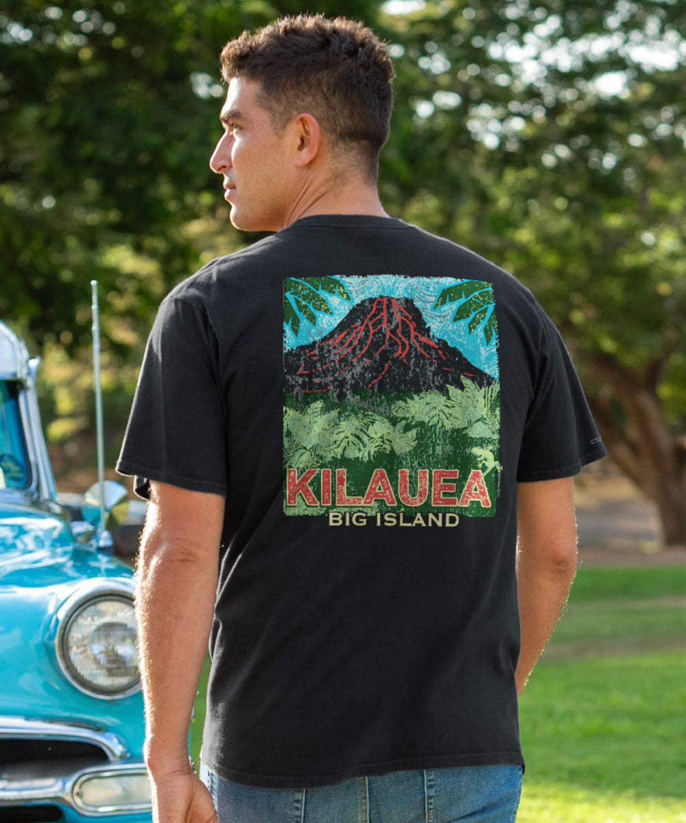 Kilauea Island Style - Black Short Sleeve Crewneck T-Shirt
