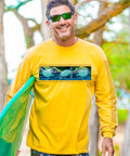 Honus In Surf Band - Pineapple Dyed Long Sleeve Crewneck T-Shirt