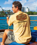 Dads BBQ Timer - Beer Dyed Short Sleeve Crewneck T-Shirt