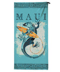 Gecko Watercolor - Microfiber Beach Towel