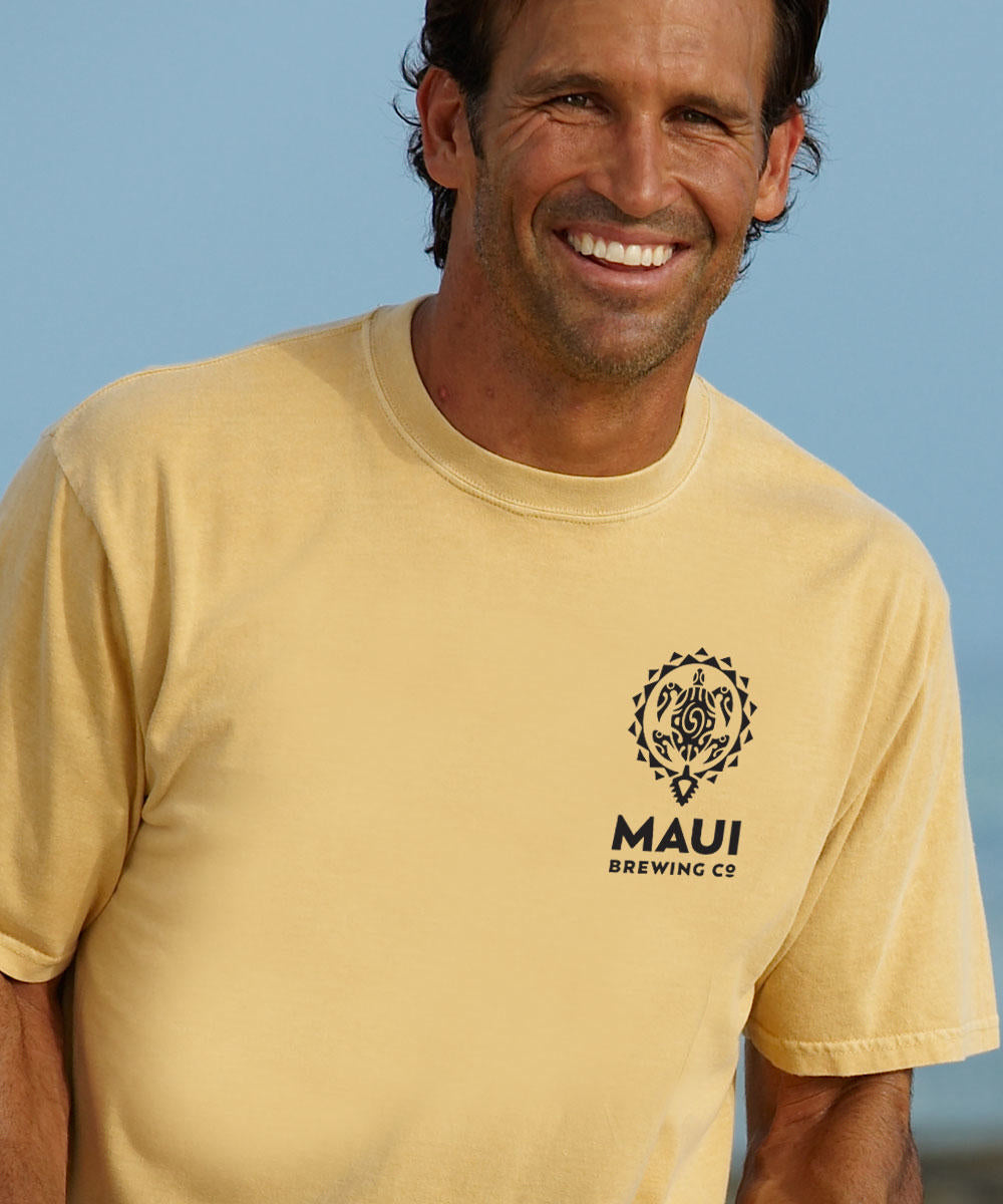 Maui Brewing Co New Bikini Blonde - Beer Dyed Short Sleeve Crewneck T-Shirt