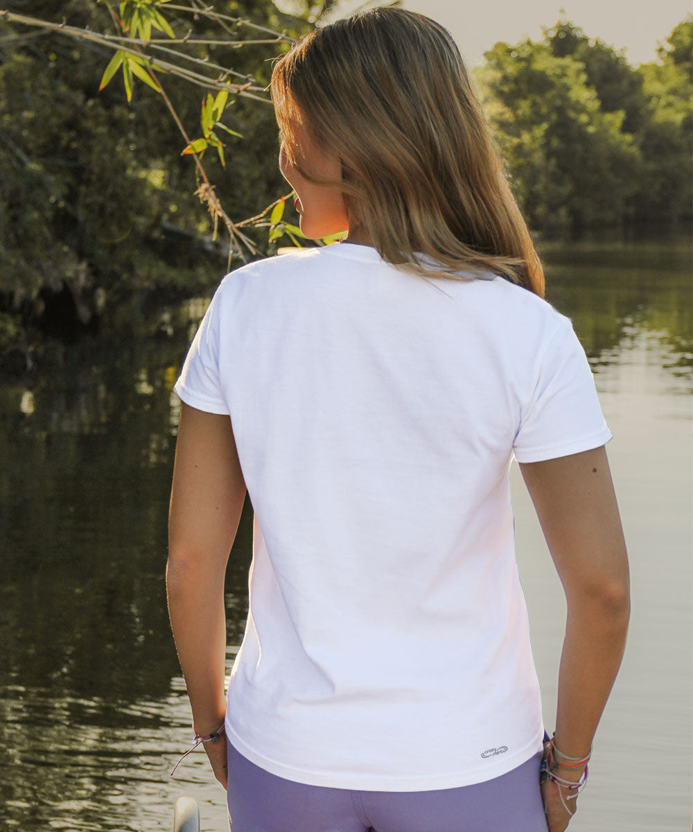 Into Bloom - White Short Sleeve Crewneck T-Shirt